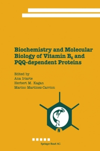 Cover image: Biochemistry and Molecular Biology of Vitamin B6 and PQQ-dependent Proteins 1st edition 9783764361457