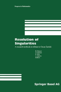 Imagen de portada: Resolution of Singularities 1st edition 9783034895507