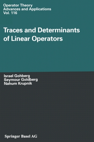 Cover image: Traces and Determinants of Linear Operators 9783034895514