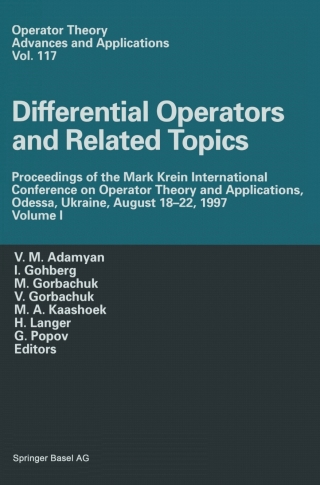 Cover image: Differential Operators and Related Topics 1st edition 9783764362874