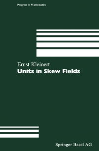 Cover image: Units in Skew Fields 9783034895552