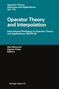 Cover image: Operator Theory and Interpolation 1st edition 9783764362294