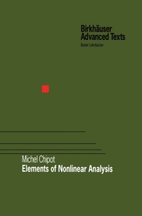 Cover image: Elements of Nonlinear Analysis 9783764364069