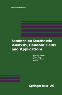 Cover image: Seminar on Stochastic Analysis, Random Fields and Applications 1st edition 9783034897273