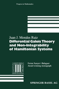 Titelbild: Differential Galois Theory and Non-Integrability of Hamiltonian Systems 9783034897419