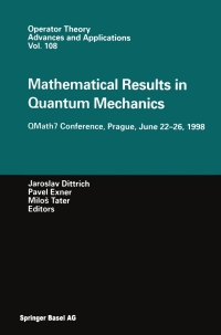 Immagine di copertina: Mathematical Results in Quantum Mechanics 1st edition 9783764360979