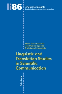 Imagen de portada: Linguistic and Translation Studies in Scientific Communication 1st edition 9783034300698