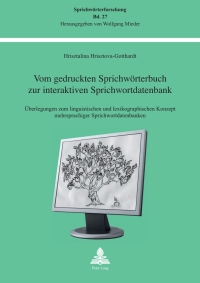 Titelbild: Vom gedruckten Sprichwörterbuch zur interaktiven Sprichwortdatenbank 1st edition 9783034305235