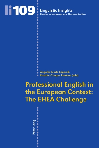 صورة الغلاف: Professional English in the European Context: The EHEA Challenge 1st edition 9783034300889