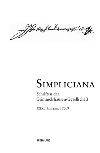 Imagen de portada: Simpliciana 1st edition 9783034303156