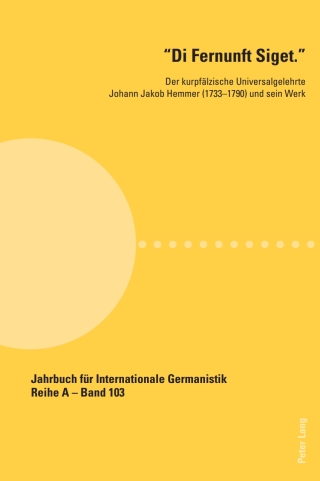 Omslagafbeelding: «Di Fernunft Siget.» 1st edition 9783034304450