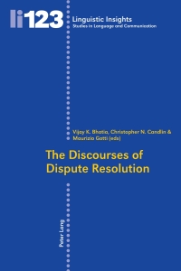 Cover image: The Discourses of Dispute Resolution 1st edition 9783034304764