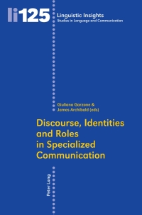 Omslagafbeelding: Discourse, Identities and Roles in Specialized Communication 1st edition 9783034304948