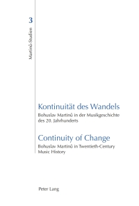 Omslagafbeelding: Kontinuität des Wandels- Continuity of Change 1st edition 9783034304030