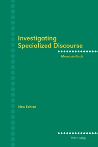 Imagen de portada: Investigating Specialized Discourse 3rd edition 9783034306706
