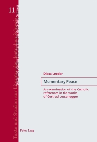 صورة الغلاف: Momentary Peace 1st edition 9783039116430