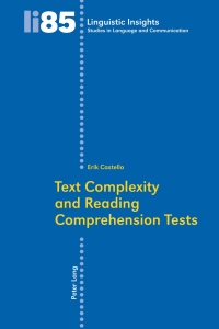 Imagen de portada: Text Complexity and Reading Comprehension Tests 1st edition 9783039117178