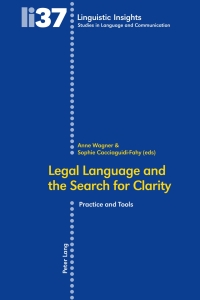 Cover image: Legal Language and the Search for Clarity- Le langage juridique et la quête de clarté 1st edition 9783039111695