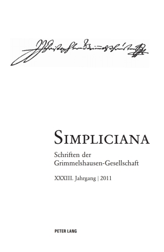 Imagen de portada: Simpliciana 1st edition 9783034310123