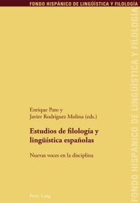 Cover image: Estudios de filología y lingüística españolas 1st edition 9783034310499