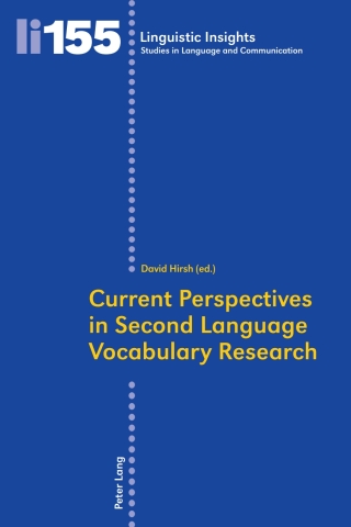 Cover image: Current Perspectives in Second Language Vocabulary Research 1st edition 9783034311083
