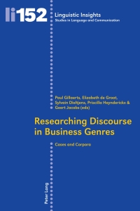 Cover image: Researching Discourse in Business Genres 1st edition 9783034310925