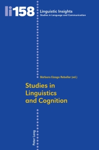 Imagen de portada: Studies in Linguistics and Cognition 1st edition 9783034311380