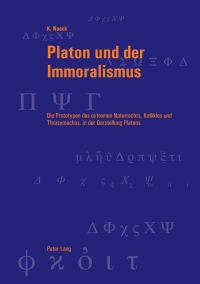 Imagen de portada: Platon und der Immoralismus 1st edition 9783034312011