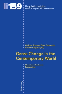 Imagen de portada: Genre Change in the Contemporary World 1st edition 9783034312141