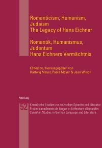 Imagen de portada: Romanticism, Humanism, Judaism- Romantik, Humanismus, Judentum 1st edition 9783034312295