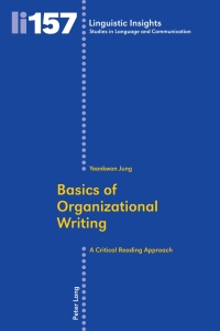 Imagen de portada: Basics of Organizational Writing 1st edition 9783034311373