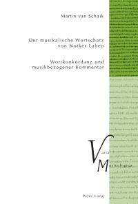 Cover image: Der musikalische Wortschatz von Notker Labeo 1st edition 9783034311885