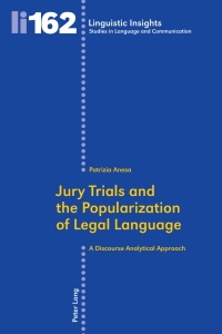 صورة الغلاف: Jury Trials and the Popularization of Legal Language 1st edition 9783034312318