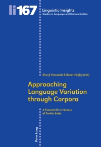 صورة الغلاف: Approaching Language Variation through Corpora 1st edition 9783034312646