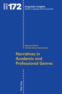 Imagen de portada: Narratives in Academic and Professional Genres 1st edition 9783034313711