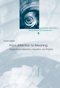 صورة الغلاف: From Attention to Meaning 1st edition 9783039114429