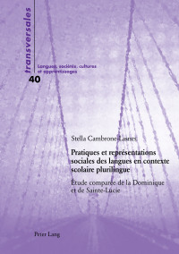 Cover image: Pratiques et représentations sociales des langues en contexte scolaire plurilingue 1st edition 9783034316804