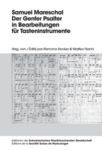 Cover image: Samuel Mareschal  Der Genfer Psalter in Bearbeitungen für Tasteninstrumente 1st edition 9783034316590