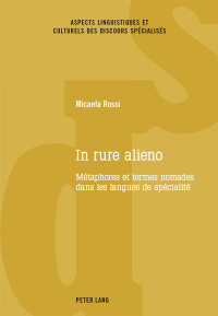 Cover image: In rure alieno 1st edition 9783034316545