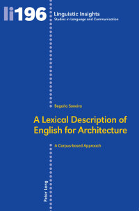Cover image: A Lexical Description of English for Architecture 1st edition 9783034316026