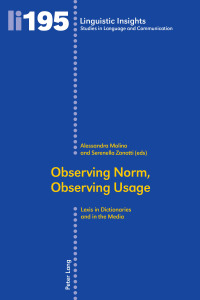 Titelbild: Observing Norm, Observing Usage 1st edition 9783034315845