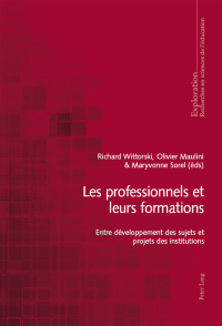 Cover image: Les professionnels et leurs formations 1st edition 9783034315692