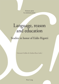 صورة الغلاف: Language, reason and education 1st edition 9783034315548