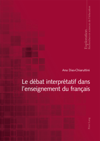 صورة الغلاف: Le débat interprétatif dans lenseignement du français 1st edition 9783034315487