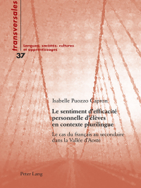 Cover image: Le sentiment defficacité personnelle délèves en contexte plurilingue 1st edition 9783034315197