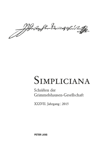 Imagen de portada: Simpliciana 1st edition 9783034321006