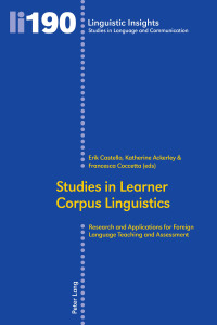 Cover image: Studies in Learner Corpus Linguistics 1st edition 9783034315067
