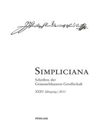 Immagine di copertina: Simpliciana 1st edition 9783034315036