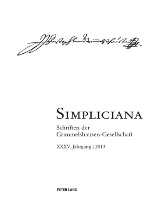 Imagen de portada: Simpliciana 1st edition 9783034315036