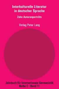 Cover image: Interkulturelle Literatur in deutscher Sprache 1st edition 9783034320504